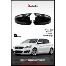 Arabaks Peugeot 308 2013-2017-2021 T9 Yarasa Ayna Kapağı 2'li Takım (Batman Tip, Dayanıklı Malzeme, Kolay Montaj)