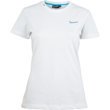 Piaggio Vespa Logo Kadın T-Shirt *beyaz* / Pıaggıo