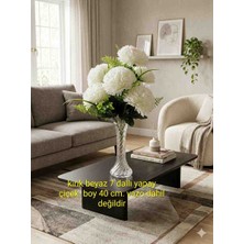 Girdan 7 Dallı Kırık Beyaz Yapay Çiçek