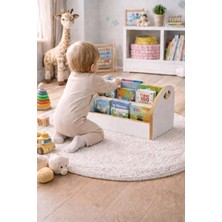 Vardar Çocuk Ve Bebek Kitaplığı, Raflı Montessori Kitaplık, 2 Raflı Taşınabilir Sistem