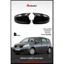 Arabaks Renault Scenic 2 2004-2009  1 Yarasa Ayna Kapağı 2'li Takım (Batman Tip, Dayanıklı Malzeme, Kolay Montaj)