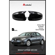 Arabaks Renault Latitude 2010-2015 Yarasa Ayna Kapağı 2'li Takım (Batman Tip, Dayanıklı Malzeme, Kolay Montaj)