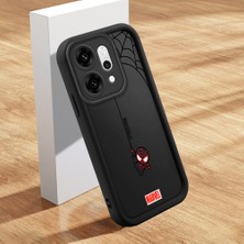 HONTINGA Oppo Reno 14 Pro 5g ile Uyumlu Kılıfı Düşüme Önleyici Basitlik Anti Düşme Kamera Korumali Şirin Spider Siyah Desen Yumuşak Silikon Telefon Kılıfı Kadın ve Erkek Için Uygundur K2-0455