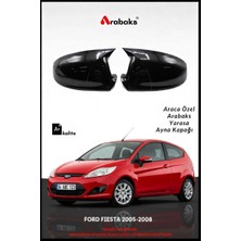 Arabaks Ford Fıesta 2005-2008 Yarasa Ayna Kapağı 2'li Takım (Batman Tip, Dayanıklı Malzeme, Kolay Montaj)