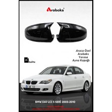Arabaks Bmw E60 Lcı 5 Seri 2003-2010 Yarasa Ayna Kapağı 2'li Takım (Batman Tip, Dayanıklı Malzeme, Kolay Montaj)