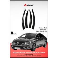Arabaks Renault Megane 4 Sd Cam Rüzgarlığı 4'lü Takım (Mugen Tip, Dayanıklı Malzeme, Kolay Montaj)
