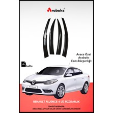 Arabaks Renault Fluence Cam Rüzgarlığı 4'lü Takım Mugen Tip Dayanıklı Malzeme Kolay Montaj