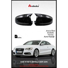 Arabaks Audi A5 B8 Fl Sinyalli 2009-2015 Yarasa Ayna Kapağı 2'li Takım (Batman Tip, Dayanıklı Malzeme, Kolay Montaj)