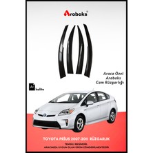 Arabaks Toyota Prius 2007-2011 Cam Rüzgarlığı 4'lü Takım (Mugen Tip, Dayanıklı Malzeme, Kolay Montaj)