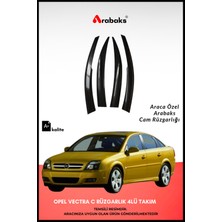 Arabaks Opel Vectra C Cam Rüzgarlığı 4'lü Takım (Mugen Tip, Dayanıklı Malzeme, Kolay Montaj)