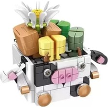 Paradise Sda P655012 Hayvan Saksıları Buket Setleri Inek 341 Parça Block Oyuncak 4523