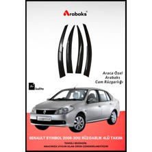 Arabaks Renault Symbol 2008-2012 Cam Rüzgarlığı 4'lü Takım Dayanıklı Malzeme Kolay Montaj