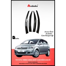 Arabaks Toyota Verso 2004-2009 Cam Rüzgarlığı 4'lü Takım (Mugen Tip, Dayanıklı Malzeme, Kolay Montaj)
