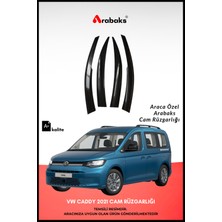 Arabaks Vw Cady 2021 Cam Rüzgarlığı 4'lü Takım (Mugen Tip, Dayanıklı Malzeme, Kolay Montaj)