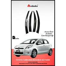 Arabaks Toyota Yaris 2008 Cam Rüzgarlığı 4'lü Takım (Mugen Tip, Dayanıklı Malzeme, Kolay Montaj)