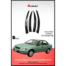 Arabaks Toyota Corolla 1993-1998 Cam Rüzgarlığı 4'lü Takım (Mugen Tip, Dayanıklı Malzeme, Kolay Montaj)