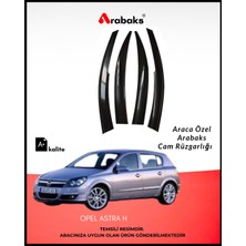 Arabaks Opel Astra H Cam Rüzgarlığı 4'lü Takım (Mugen Tip, Dayanıklı Malzeme, Kolay Montaj)