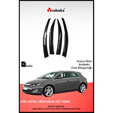 Arabaks Opel Astra J Cam Rüzgarlığı 4'lü Takım (Mugen Tip, Dayanıklı Malzeme, Kolay Montaj)