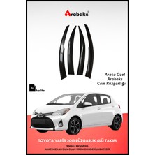Arabaks Toyota Yaris 2013 Cam Rüzgarlığı 4'lü Takım (Mugen Tip, Dayanıklı Malzeme, Kolay Montaj)