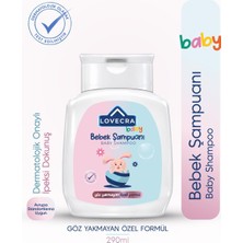 Lovecra Bebek Şampuanı Göz Yakmayan Nazik Temizleyici Paraben Alkol SLES Silikon İçermez 290 ml