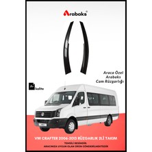 Arabaks Vw Crafter 2006-2013 Cam Rüzgarlığı 2'li Takım (Mugen Tip, Dayanıklı Malzeme, Kolay Montaj)