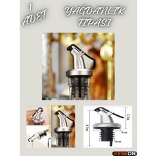 Keskon 1 Adet Kapaklı Şişe Ucu Servis Aparatı (3 Lü Paket ) – Damlalık, Yağdanlık Tıpa ve Mantar Uç