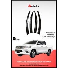 Arabaks Toyota Corolla Hilux 2016 Cam Rüzgarlığı 4'lü Takım (Mugen Tip, Dayanıklı Malzeme, Kolay Montaj)