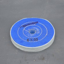 Torna Türk 6 x 60 x Delik 20 - 22 mm Delik Mavi Polisaj Cila Bezleri - Polisaj Cila Keçesi ( 150 mm )