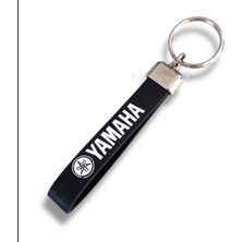 MOZOKO Yamaha Logolu Siyah Suni Deri Motosiklet Anahtarlık Şık Hediyelik Motosiklet Anahtarlığı