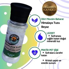 Dört Mevsim Baharat Beyaz Himalaya Tuzu - Kristal Himalaya Kaya Tuzu Değirmenli, 190 gr