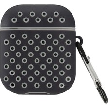 Alkar Ticaret Airpods 2 (2.nesil) Spor Delikli Kılıf - Siyah-Gri