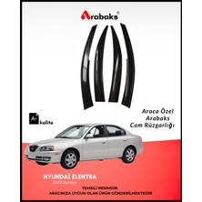 Arabaks Hyundai Elentra 2003 Sonrası Cam Rüzgarlığı 4'lü Takım (Mugen Tip, Dayanıklı Malzeme, Kolay Montaj)
