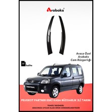 Arabaks Peugeot Partner Eski Kasa Cam Rüzgarlığı 2'li Takım (Mugen Tip, Dayanıklı Malzeme, Kolay Montaj)
