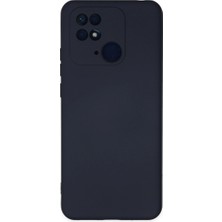 Alkar Ticaret Xiaomi Redmi 10C Kılıf Nano Içi Kadife Silikon - Lacivert
