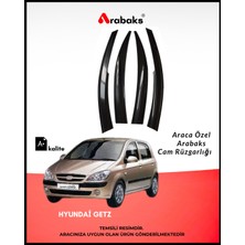 Arabaks Hyundai Getz Cam Rüzgarlığı 4'lü Takım (Mugen Tip, Dayanıklı Malzeme, Kolay Montaj)