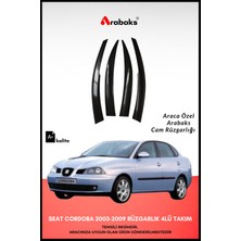 Arabaks Seat Cordoba 2003-2009 Cam Rüzgarlığı 4'lü Takım (Mugen Tip, Dayanıklı Malzeme, Kolay Montaj)