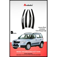 Arabaks Skoda Yeti Cam Rüzgarlığı 4'lü Takım (Mugen Tip, Dayanıklı Malzeme, Kolay Montaj)