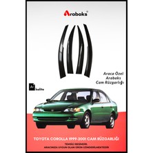 Arabaks Toyota Corolla 1999-2001 Cam Rüzgarlığı 4'lü Takım (Mugen Tip, Dayanıklı Malzeme, Kolay Montaj)