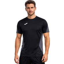 Joma Antrenman T-Shirt Stadio Erkek Antrasit Siyah Tişört 9212428