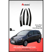 Arabaks Opel Zafira Cam Rüzgarlığı 4'lü Takım (Mugen Tip, Dayanıklı Malzeme, Kolay Montaj)