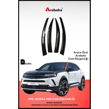 Arabaks Opel Mokka 2021 Cam Rüzgarlığı 4'lü Takım (Mugen Tip, Dayanıklı Malzeme, Kolay Montaj)