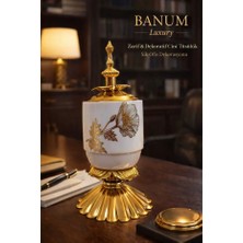 Banum Luxury Lüks Ev ve Ofis Için Tasarım Zarif Altın Tonlu Tütsüluk