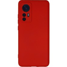Alkar Ticaret Xiaomi Mi 12 Kılıf Nano Içi Kadife Silikon - Kırmızı
