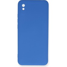 Alkar Ticaret Xiaomi Redmi 9A Kılıf Nano Içi Kadife Silikon - Mavi