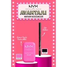 NYX Professional Makeup Nyx Buttermelt Blush 01 My Butta Half + Nyx Epic Wear Liner Sticks Pitch Black
