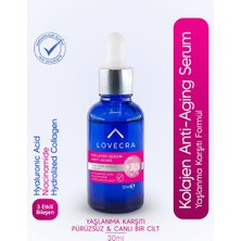 Lovecra 3 Etkili Kolajen Serum Niacinamide Hyaluronic Acid Nemlendirici Yaşlanma Karşıtı Cilt Serumu 30ML