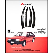 Arabaks Lada Samara Cam Rüzgarlığı 4'lü Takım (Mugen Tip, Dayanıklı Malzeme, Kolay Montaj)
