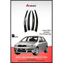 Arabaks Skoda Fabia 2005 Cam Rüzgarlığı 4'lü Takım (Mugen Tip, Dayanıklı Malzeme, Kolay Montaj)