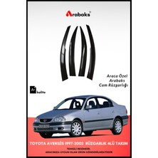 Arabaks Toyota Avensis 1997-2002 Cam Rüzgarlığı 4'lü Takım (Mugen Tip, Dayanıklı Malzeme, Kolay Montaj)