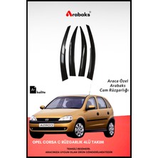 Arabaks Opel Corsa C Cam Rüzgarlığı 4'lü Takım (Mugen Tip, Dayanıklı Malzeme, Kolay Montaj)